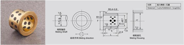 JFB Self-lubricating Flanging Bushing